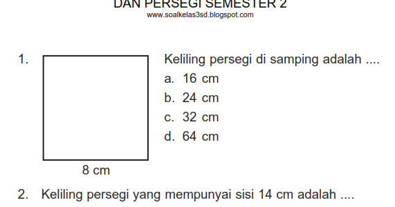  Contoh Soal Persegi Panjang  Beserta Jawabannya Berbagi 